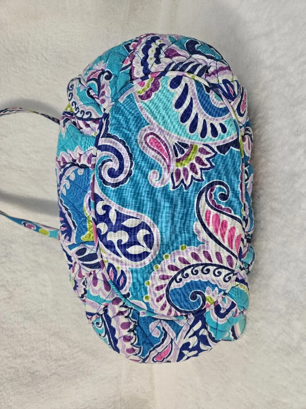 Vera Bradley Quilted Waikiki Paisley Turquoise Tote Bag